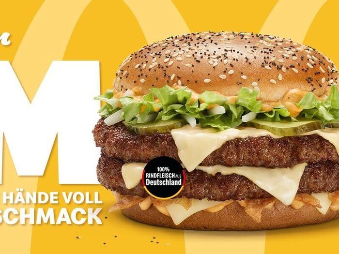 Der M Burger von McDonalds